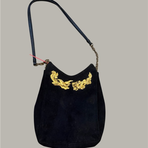 Elegant Black and Gold Women's Bag - Picture 1 of 5
